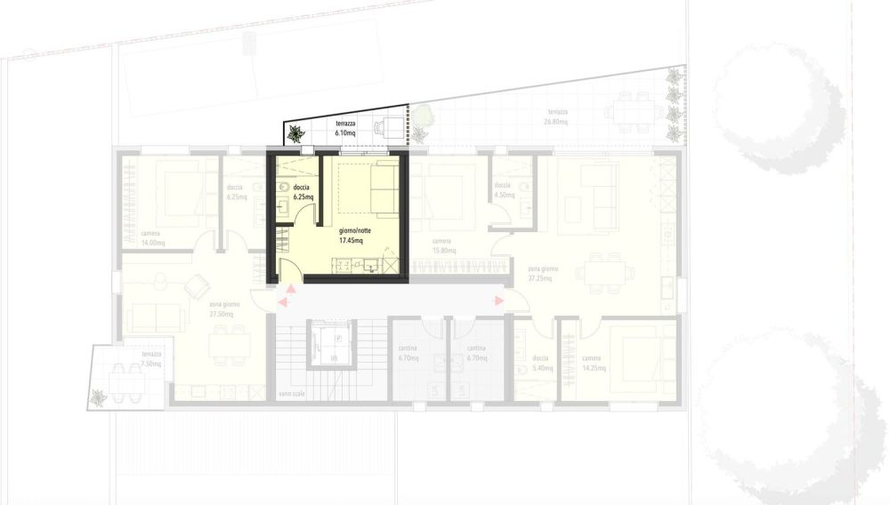 Moderne 1,5-Zimmer-Wohnung mit Terrasse – Neue Wohnanlage AGLA, Bellinzona -  Bild 3