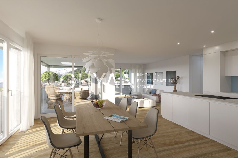 3 1/2- ATTIKA ZWEITWOHNUNG ABELIA, NEUBAU, NR. 1B.31 - Beispiel Wohnen