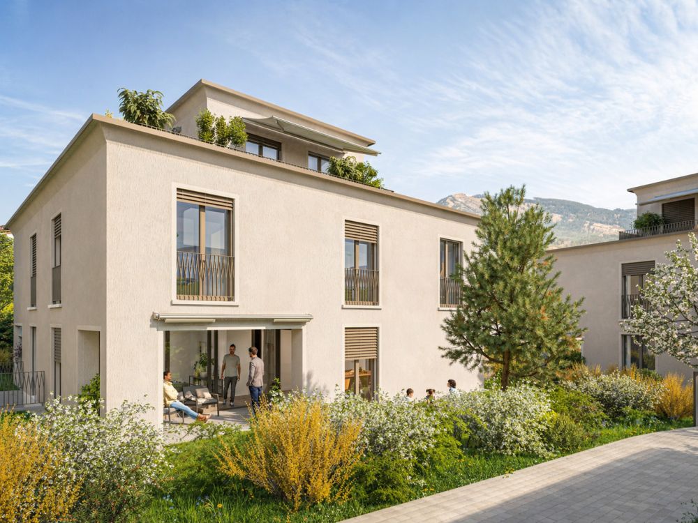 Neubau-Doppelhaushälfte im Minergie-Standard -  Bild 1