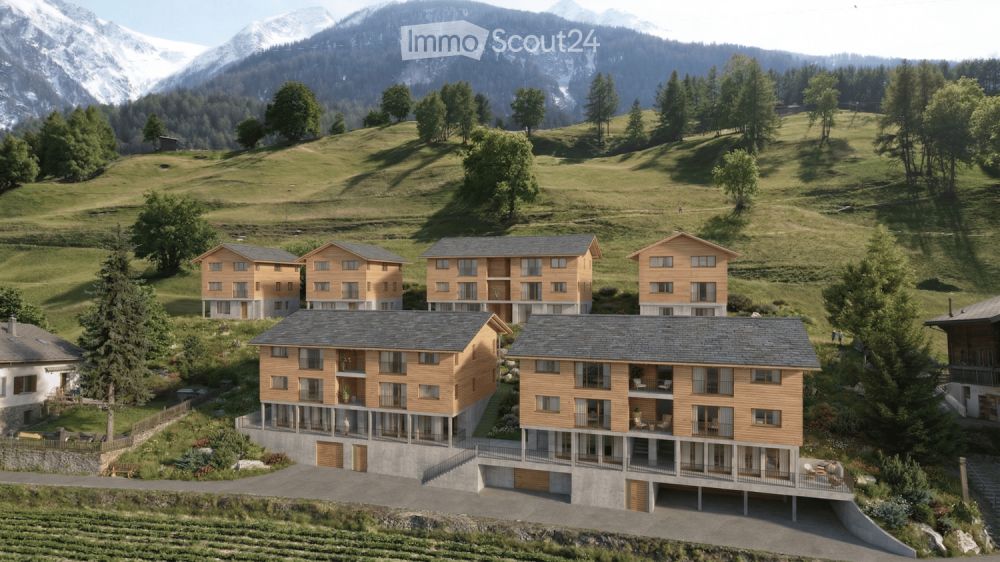 Neubauwohnungen (2.5er, 3.5er und EFH) mit Bergblick in Grengiols ab CHF 390'000 - 30 min von Visp -  Bild 1