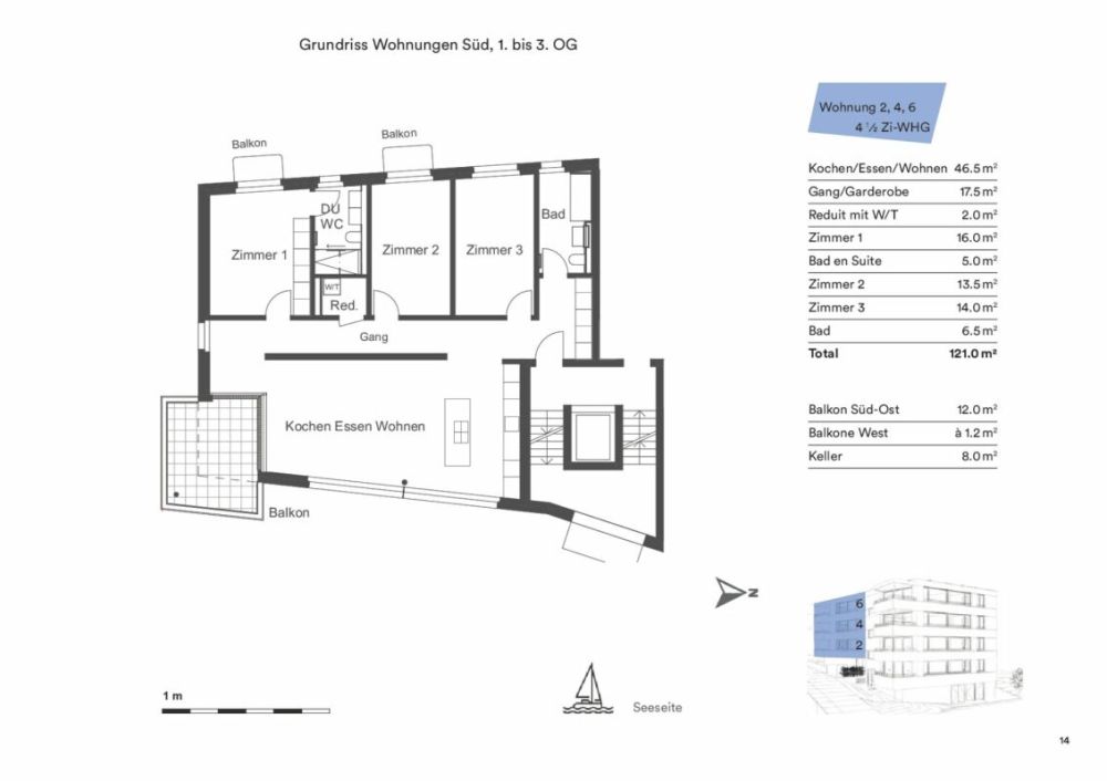 4.5 Zimmerwohnung im 3. OG/DG - Whg. 06 -  Bild 12