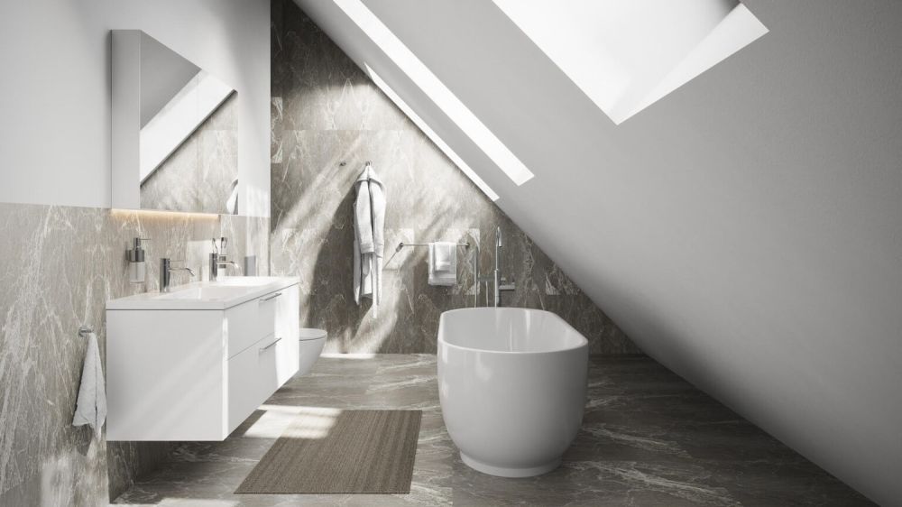 Elegante 3.5-Zimmerwohnung – naturnah und unweit des Zürichsees - Badezimmer