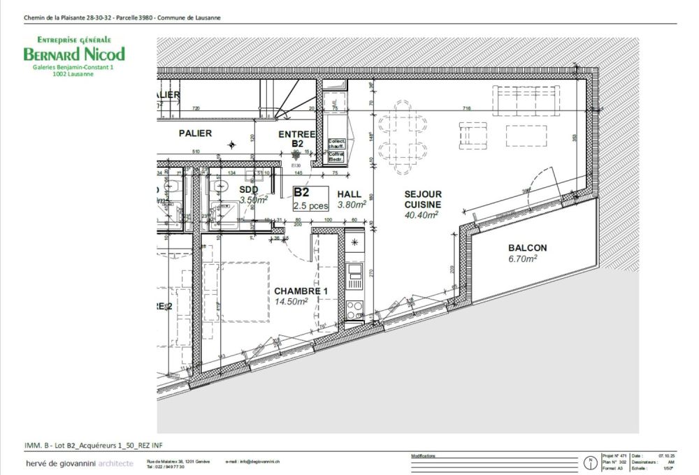 Résidence neuve à Chailly ! Appartement de 2.5 pièces avec balcon plein sud -  Bild 5