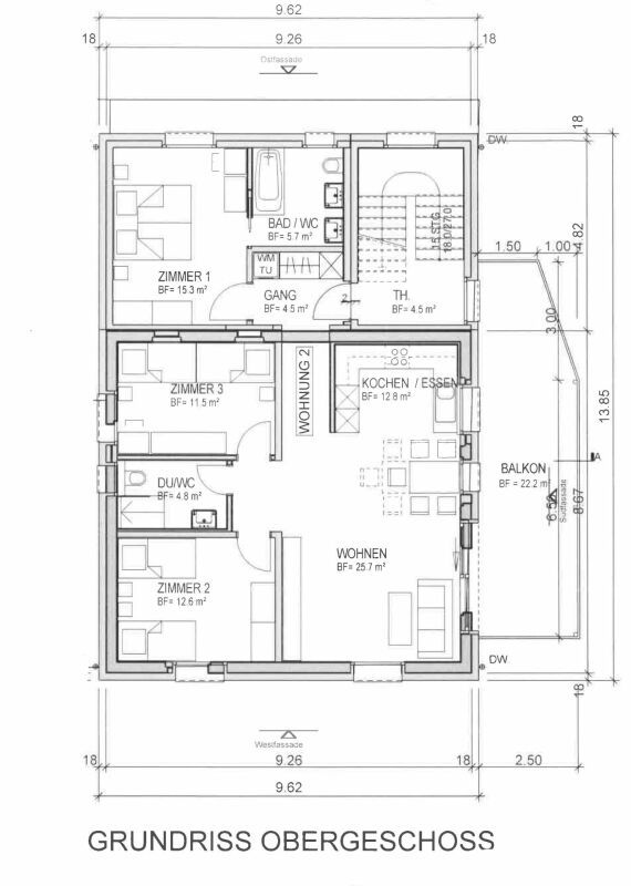 Kernsanierte 4½ Zi.-Ferienwohnungen mit Balkon -  Bild 6