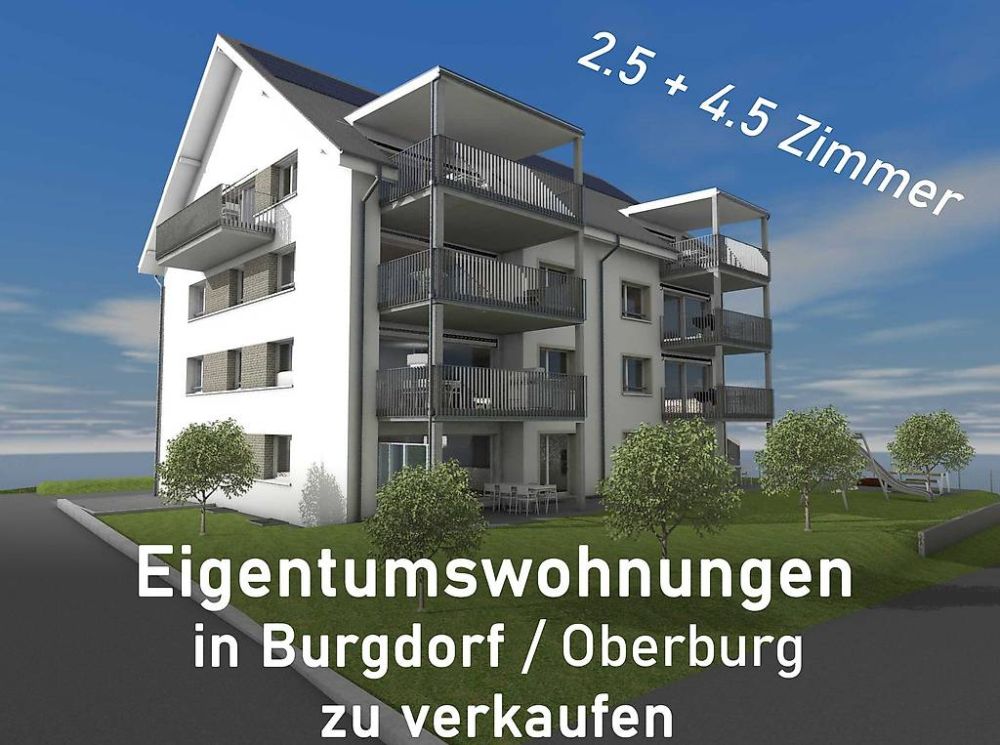 4.5 Zimmer Neubauwohnung im 5-Familienhaus in Burgdorf -  Bild 1