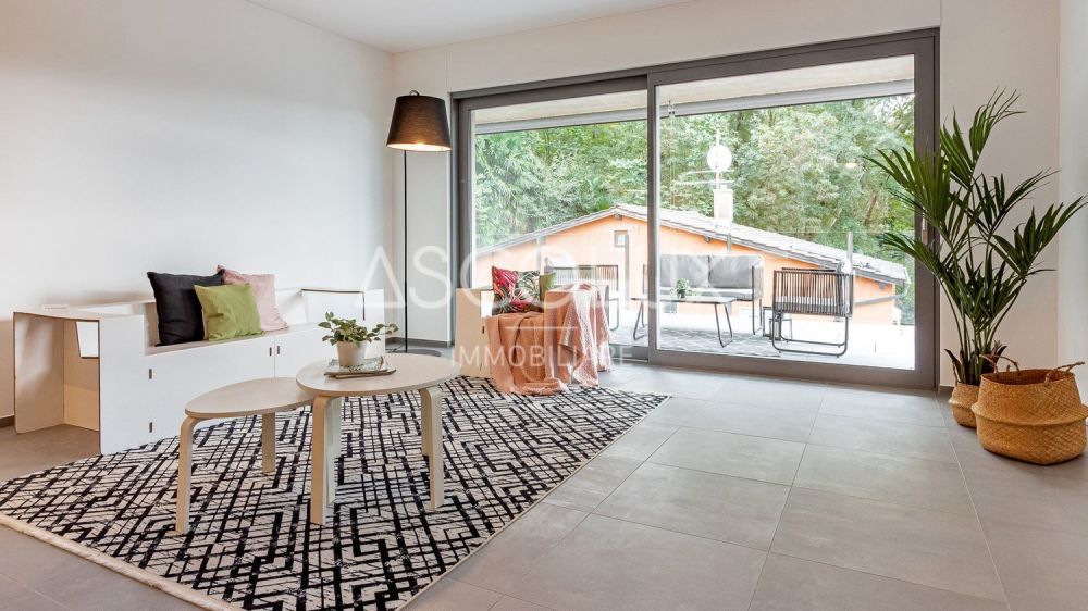 Moderne Räume - 4.5 Zimmer in einer exklusiven Residenz am Stadtrand  | Spazi Moderni - 4.5 Locali in Residenza Esclusiva ai Confini della Città - pregassona quadri-007-HDR.jpg