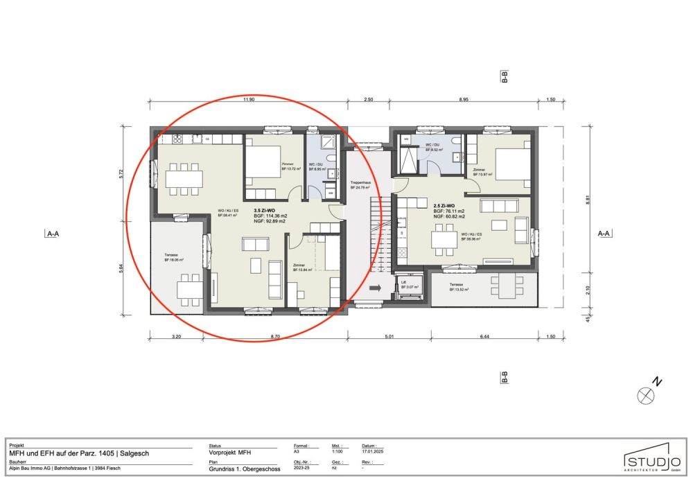 Neubauprojekt: Moderne 3.5-Zimmer-Wohnung mit Terrasse in Salgesch -  Bild 2