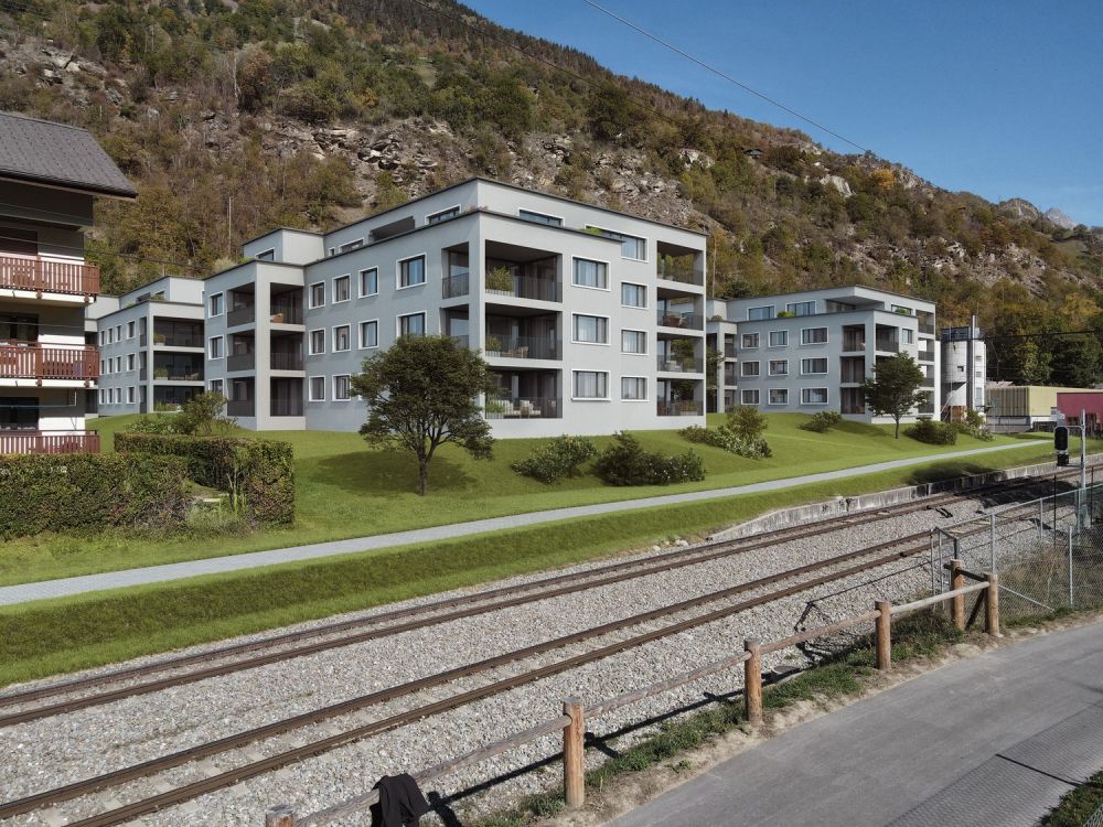 3.5 Attika-Whg. WÜB Ze Warme Brunnu, Bitsch - B301/ C301 - Bild 3