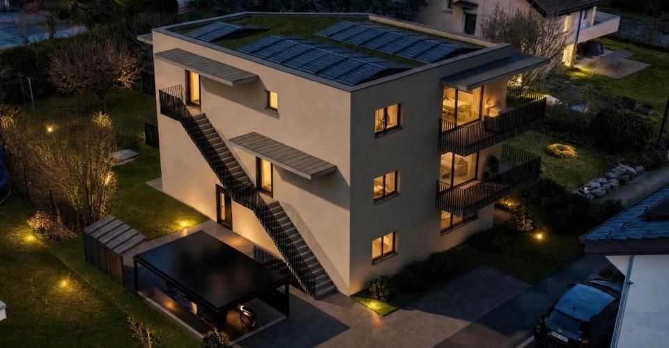 Résidence du Cèdre Lot 3 : 4.5 pièces de standing avec 2 balcons - Appartement 4.5 pièces - image - 2