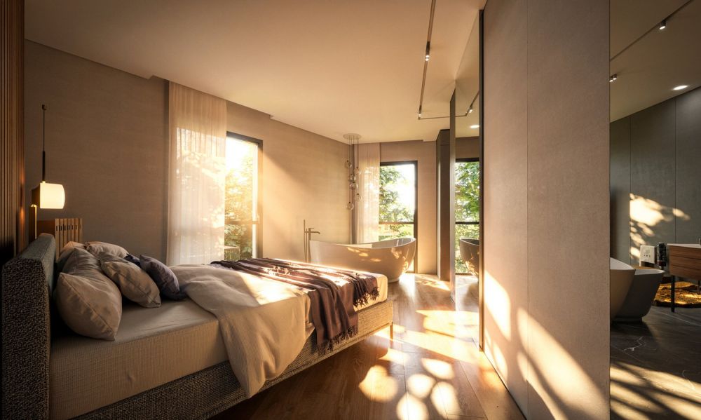 MODERNO ATTICO 3.5 CON TERRAZZA E VISTA NEL VERDE A LUMINO -  Bild 1