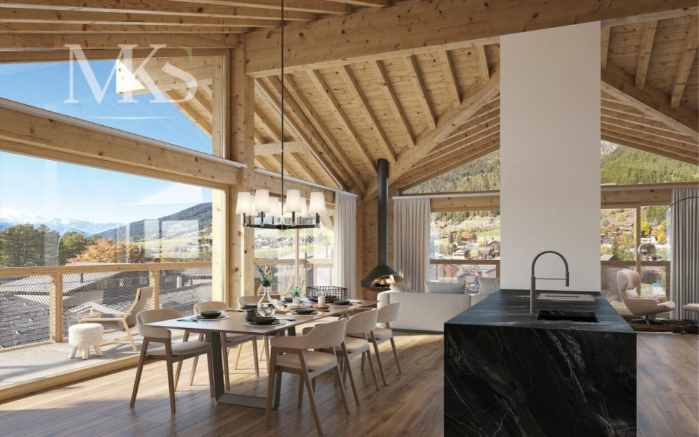 Super Einfamilienhaus in Reckingen - Wohnen, wo das Goms am schönsten ist. - Wohnlandschaft (Visualisierung)