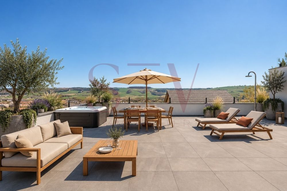VILLA CONTEMPORAINE DE 5.5 PIÈCES AVEC UNE VUE PANORAMA SUR LUCENS -  Bild 1