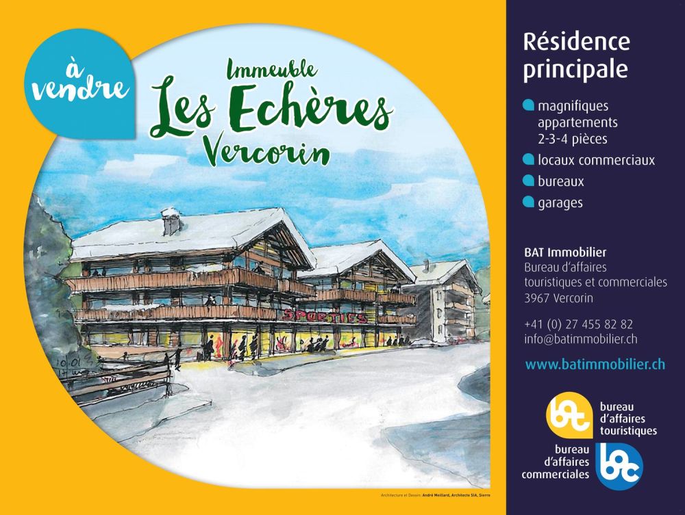 Vercorin - Echères 203 - duplex 4.5 pièces traversant - Croquis Façades sud et nord_ Von Moos-2