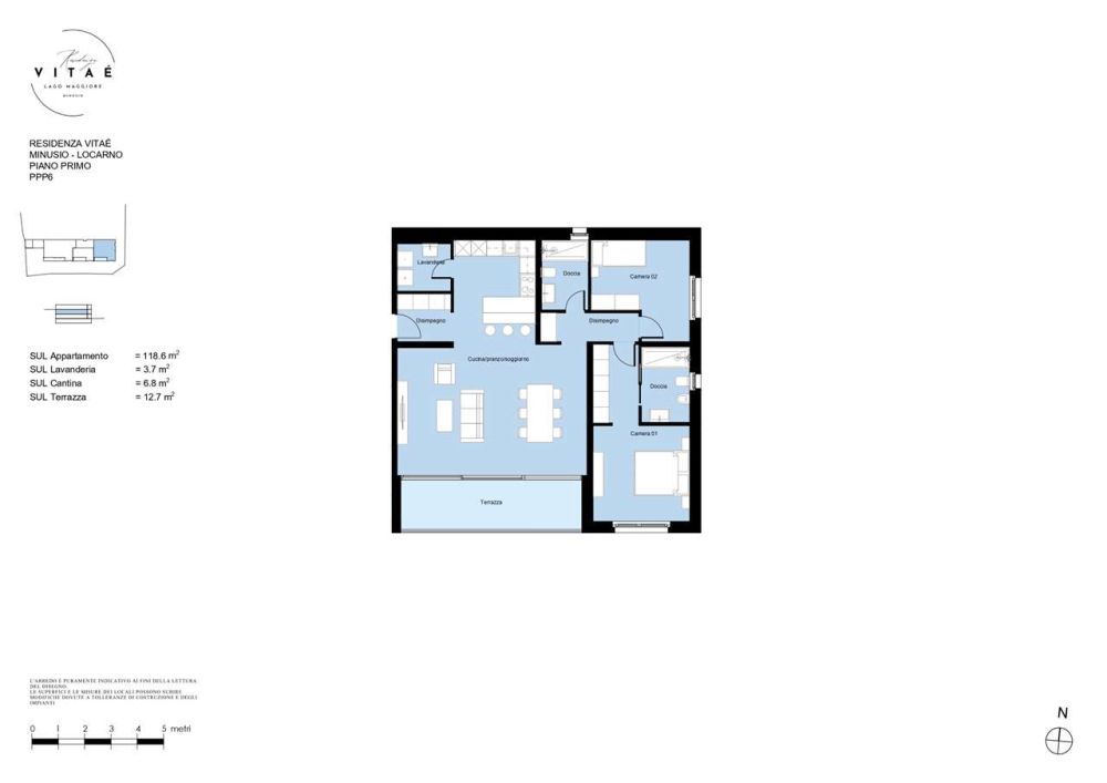 Appartamento 3.5 NUOVO Minusio vista lago - Bild 13
