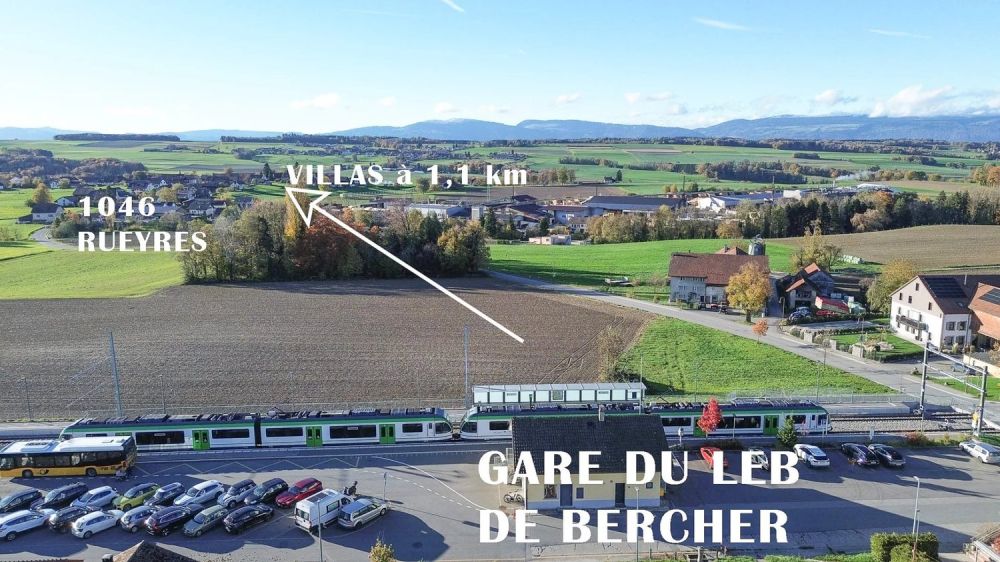 Vente sur plans à Rueyres : 2 villas 6,5 pcs de 150 m2 hab. avec jolie vue sur le vallon, à 1 km de la Gare du Leb de Bercher - Bild 9