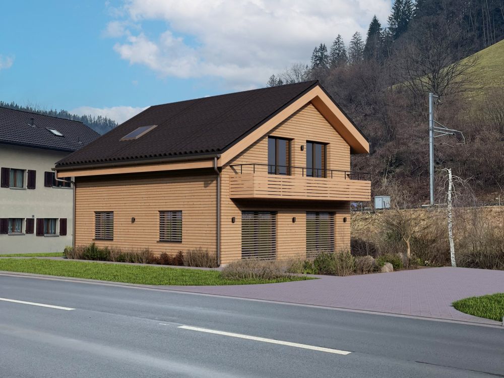 Modernes Einfamilienhaus mit Minergie-Standard in Wiggen - Bild 1