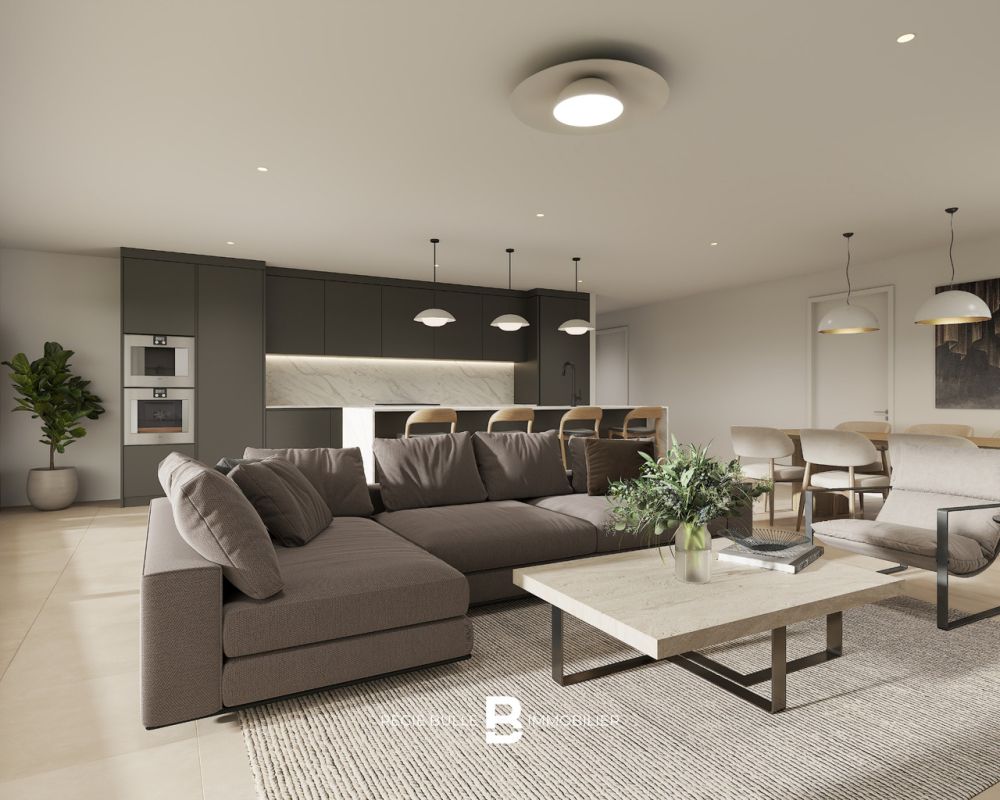 L'Écrin - Votre 4,5 pièces d'exception à St-Légier - Séjour Étages