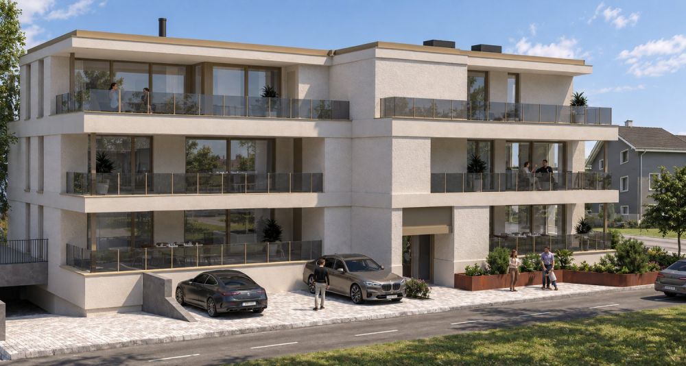Exklusive 4.5-Zimmerwohnung mit grosszügigem Balkon - Aussenansicht