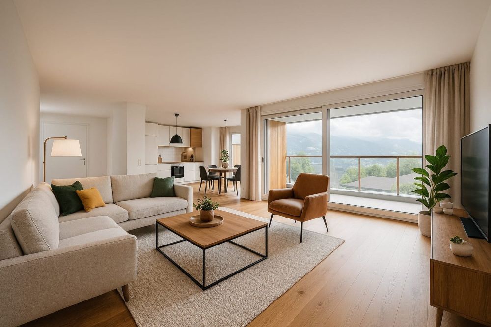 Sonnige 4.5-Zimmerwohnung in Zeneggen kaufen - Bild 1