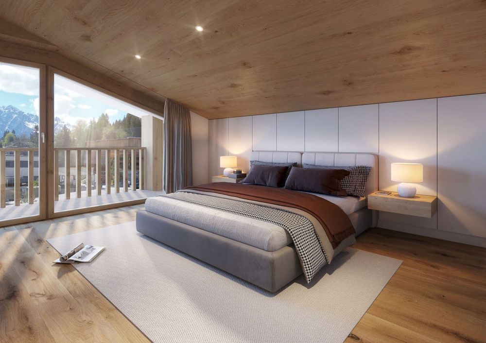 LETZTE 3.5 Zimmer Maisonettewohnung, 15 m von der Piste und den Bergbahnen! -  Bild 2