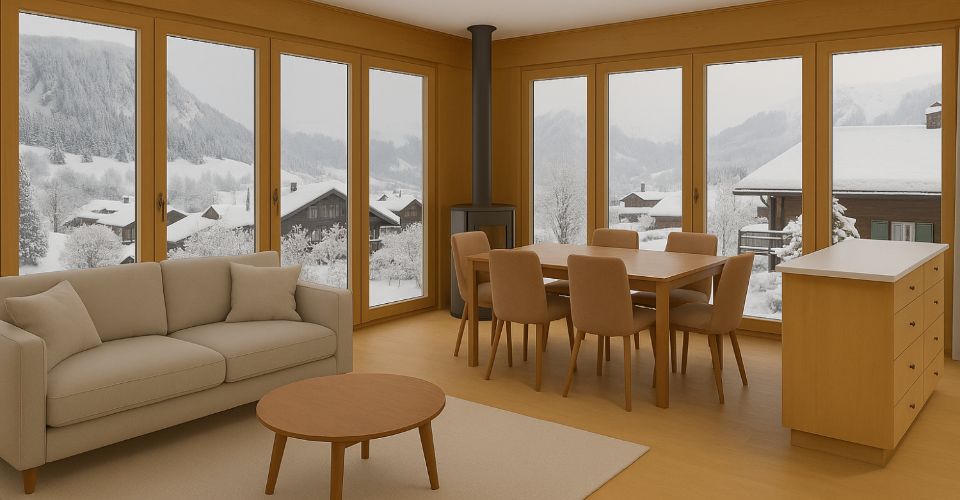 Balcon Traversant & Lumière Alpine LOT 6 : Un 2.5 Pièces dÉlégance - Appartement 2.5 pièces - image - 2
