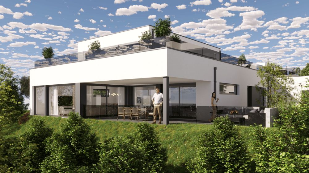 Exklusiver Neubau: Bauhaus-Designhaus mit traumhafter Seesicht an Bestlage in Tägerwilen -  Bild 1