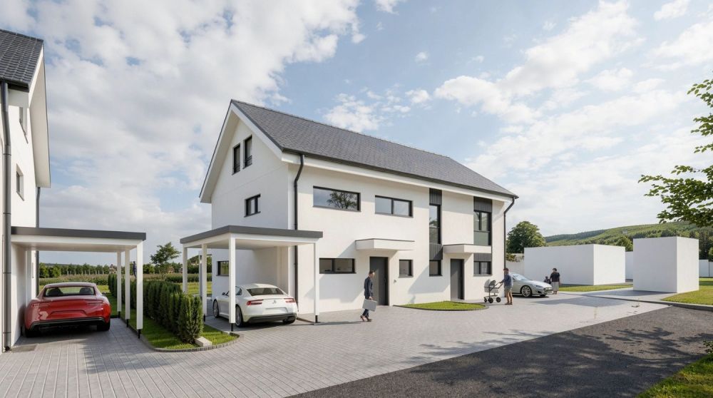 Neubau-Doppeleinfamilienhaus in Reichenbach im Kandertal – 7.5 Zimmer mit Bergidylle -  Bild 1