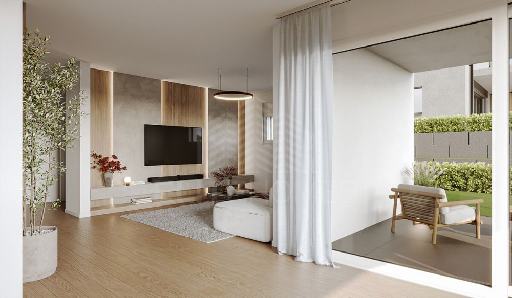 MODERNER, FAMILIENFREUNDLICHER NEUBAU MIT GROSSZÜGIGEM GARTENANTEIL - Wohnzimmer