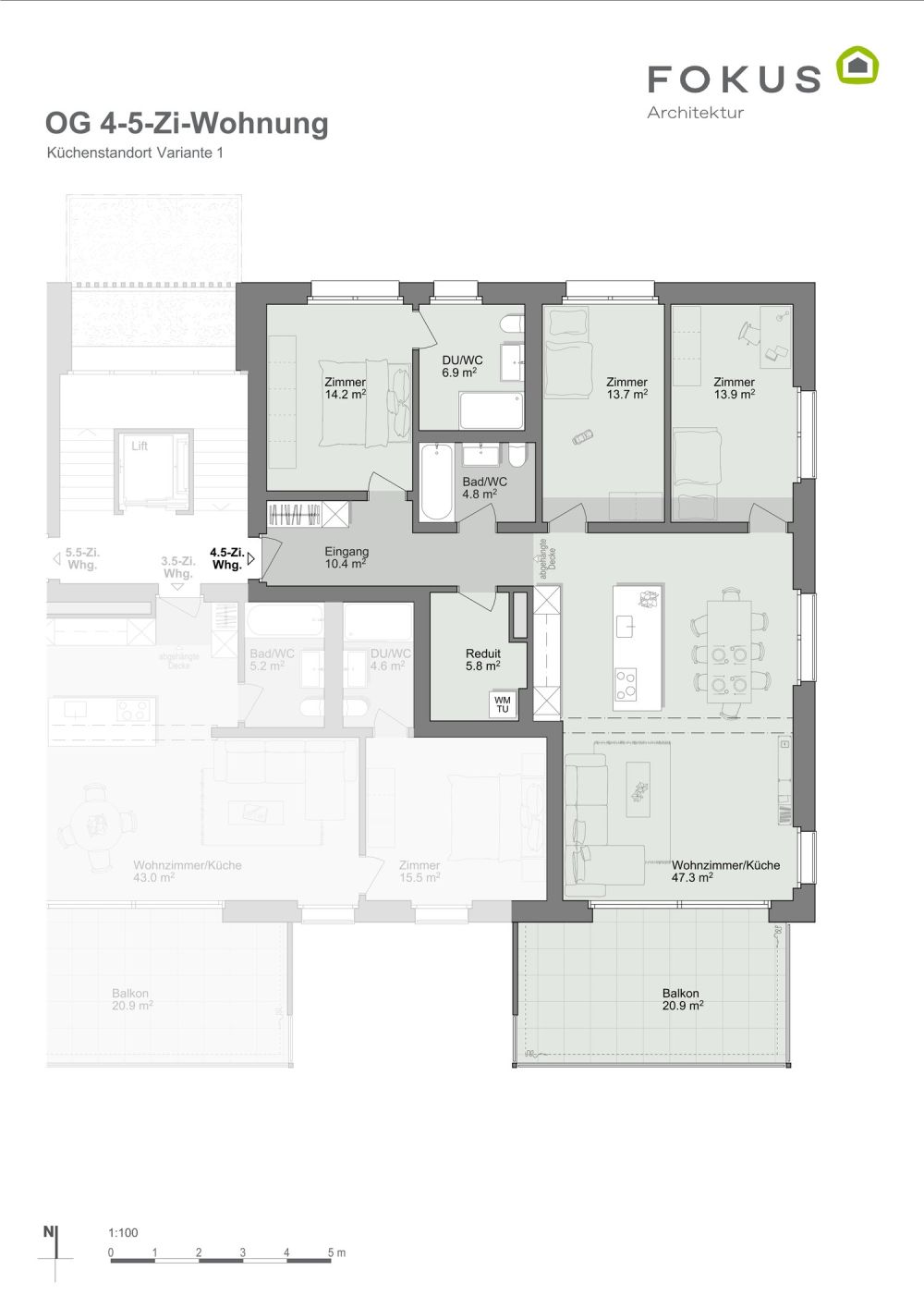 Moderne 4.5-Zimmer-Neubauwohnungen in Hombrechtikon -  Bild 11