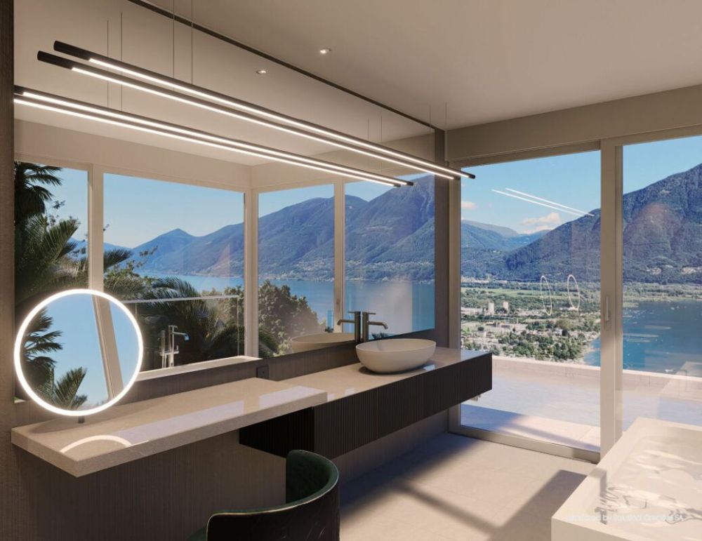 Villa da sogno in posizione unica con imprendibile vista lago, wellness e piscina - Bild 10