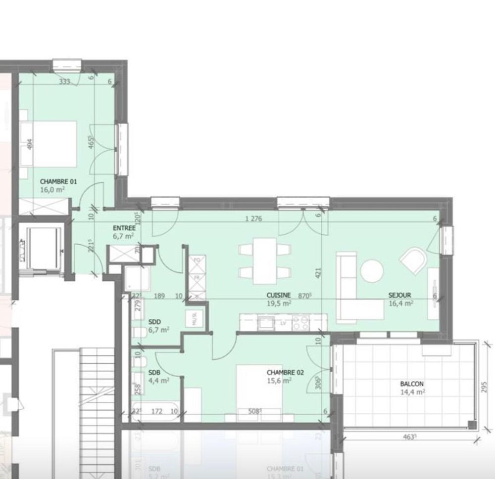 Marly – Superbes neues 3.5-Zimmer-Apartment mit großem Balkon -  Bild 10