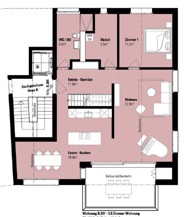 Maisonette der gehobenen Klasse.... - Grundriss Hauptgeschoss