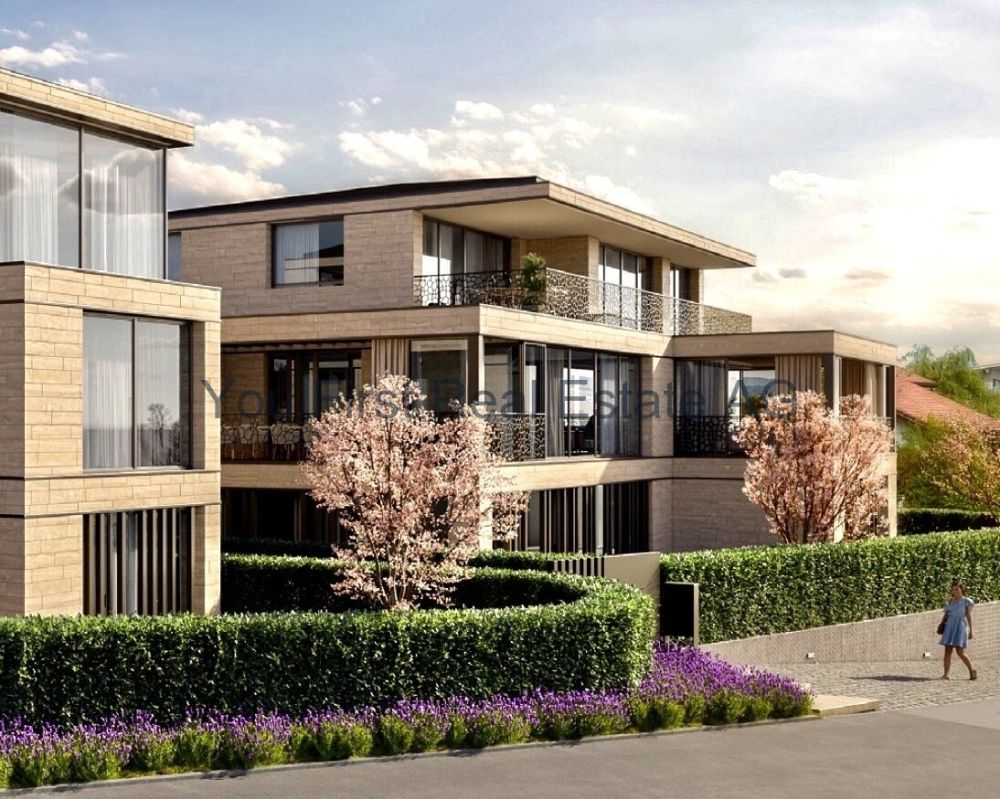 Luxuriöses Wohnen mit Seeblick in Eich – Ein Traum wird wahr! - Exklusive Maisonette Gartenwohnung mit eleganten Terrassen und durchdachter Architektur