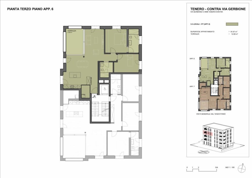 Residenza Gerbio - App. 6 - 3.5 locali - 3°P - Bild 2