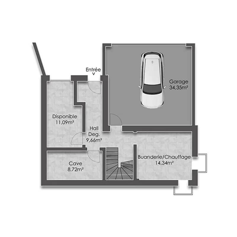 Magnifique chalet de 4.5 pièces à construire - Jaun - Bild 11