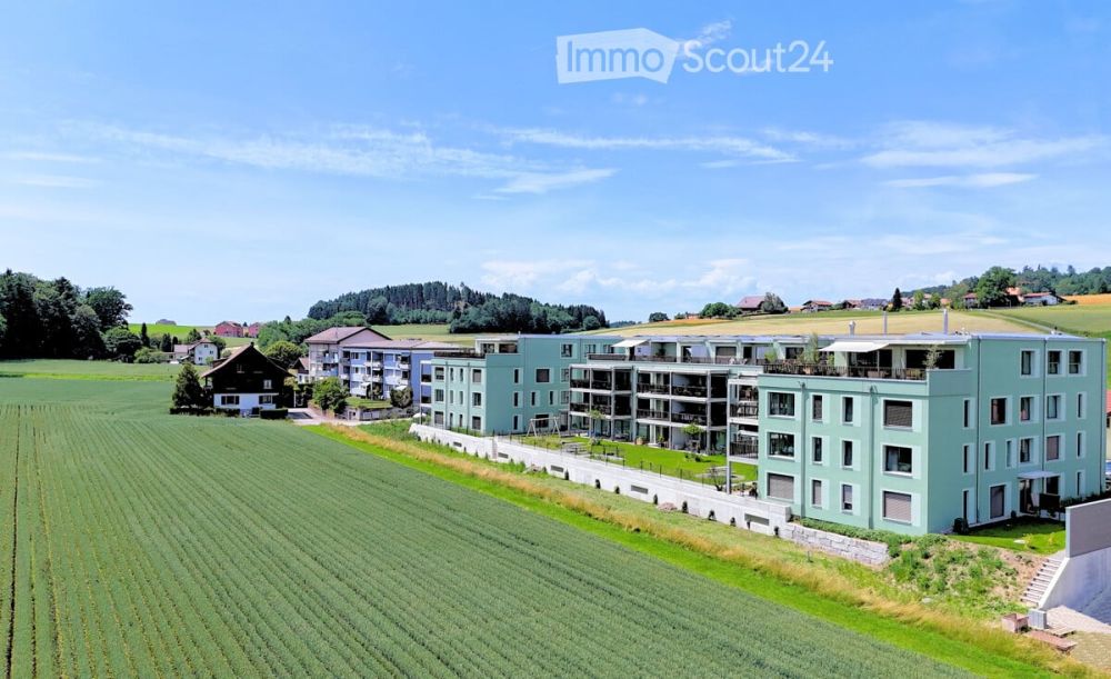 Wohnqualität im Grünen  Schöne 2.5 Zimmerwohnung in Rosshäusern - Flugaufnahme