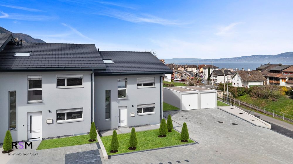 Rayonnante villa mitoyenne neuve de 5.5 pièces avec vue sur le lac à St-Gingolph ! - Bild 3