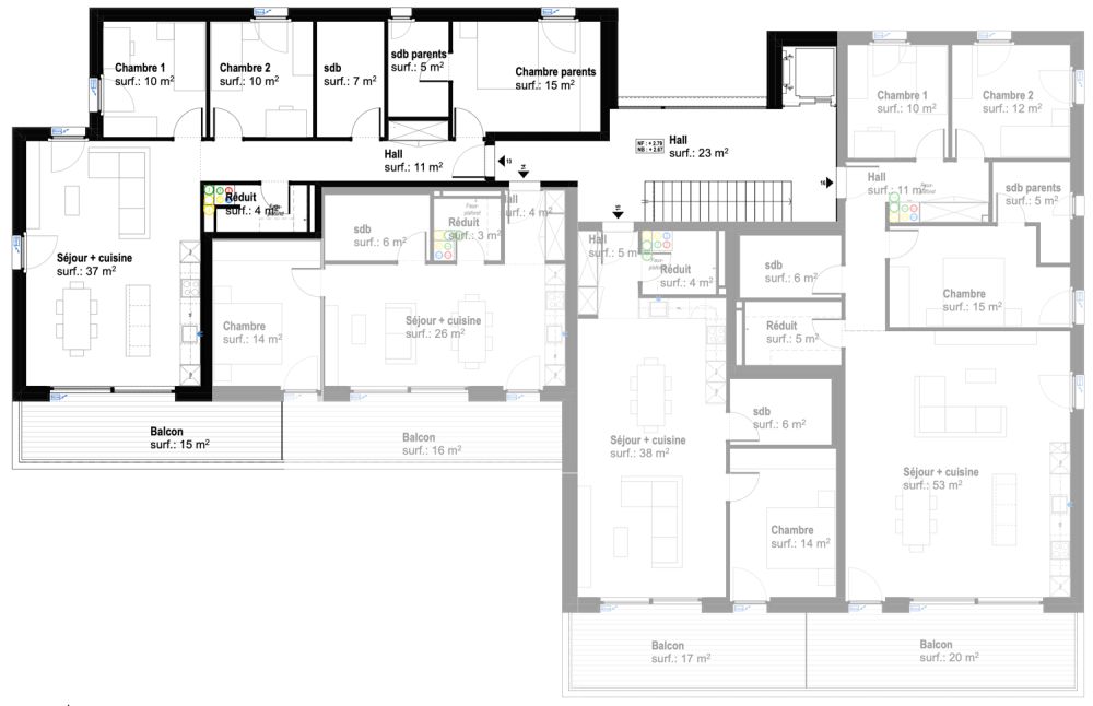 Dachgeschoss mit 4.5 Zimmern in Remaufens – Lot 13 -  Bild 4