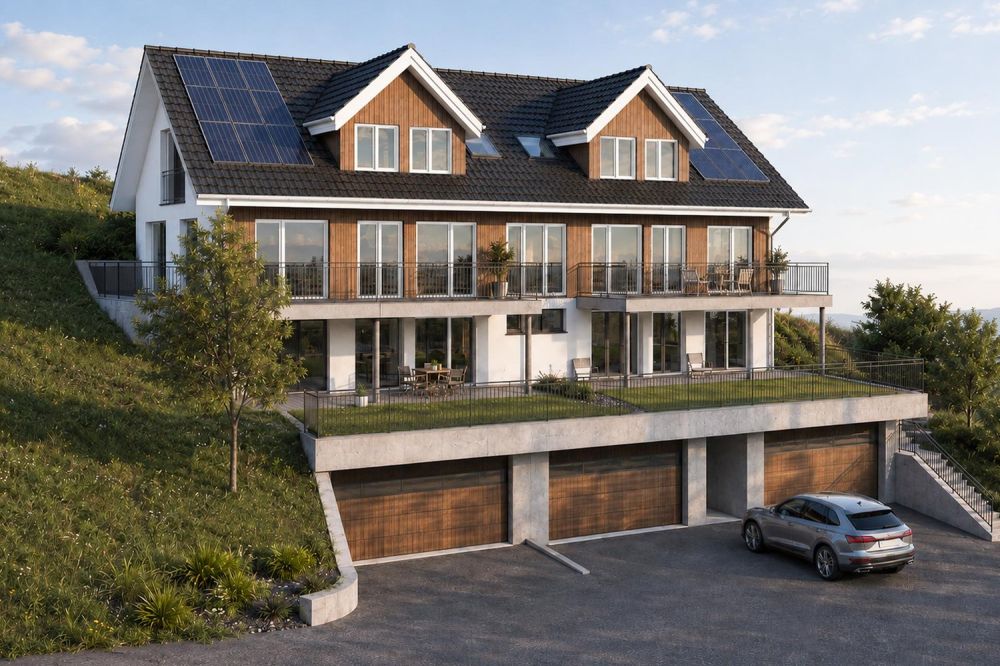 Neubau Dreifamilienhaus Harschwendi – Wohnung EG -  Bild 2