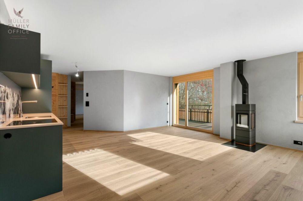 Neubau Wohntraum im modernen Bergchic - 3 1/2 Zimmer-Wohnung mit schönem Balkon (Zweitwohnung) - Bild 1