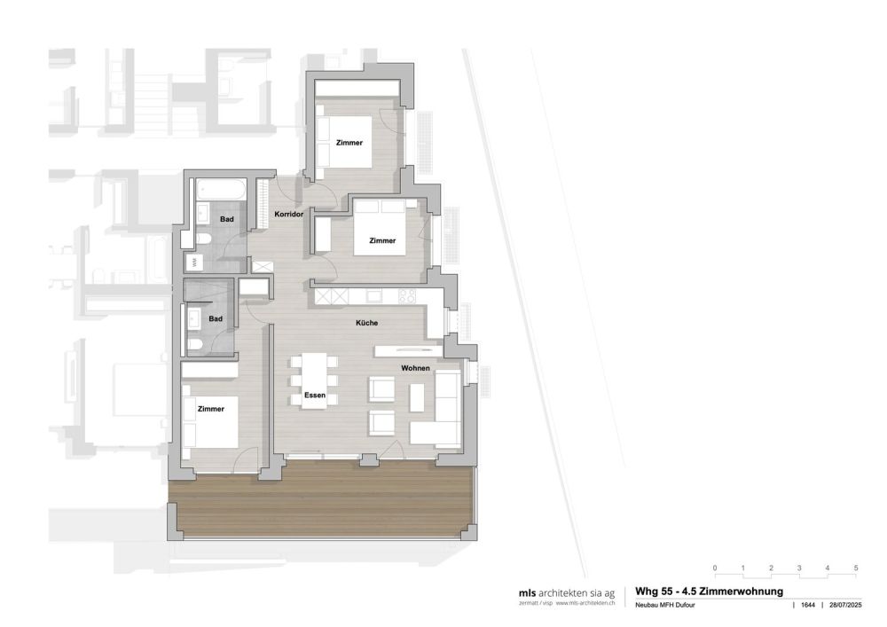 Neubau z'Dufour |4.5 Zimmerwohnung |4.OG | Erstwohnsitz - Dufour VerkaufsgrundrisseWhg55