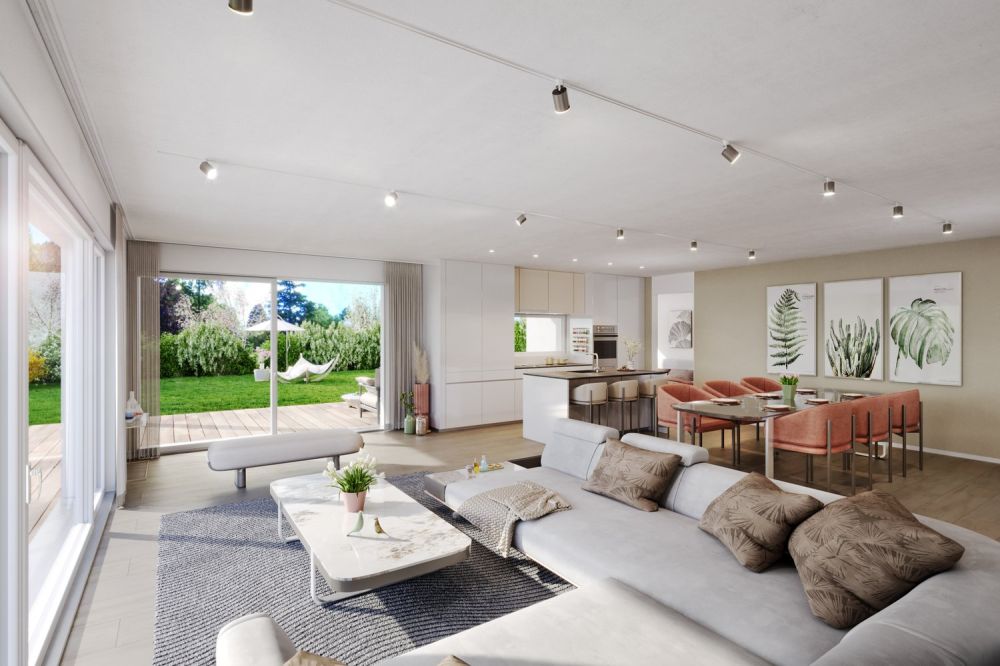 5 1/2 Zimmer Neubau-Wohnung im Erdgeschoss mit grosszügigem Gartenanteil - Bild 1