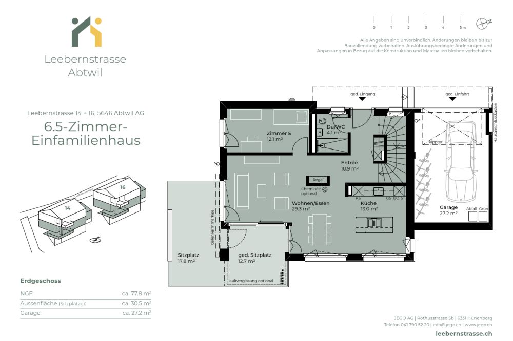 Freistehendes 6½-Zimmer-Einfamilienhaus (Neubau) nur 20 Min. von Zug entfernt -  Bild 11