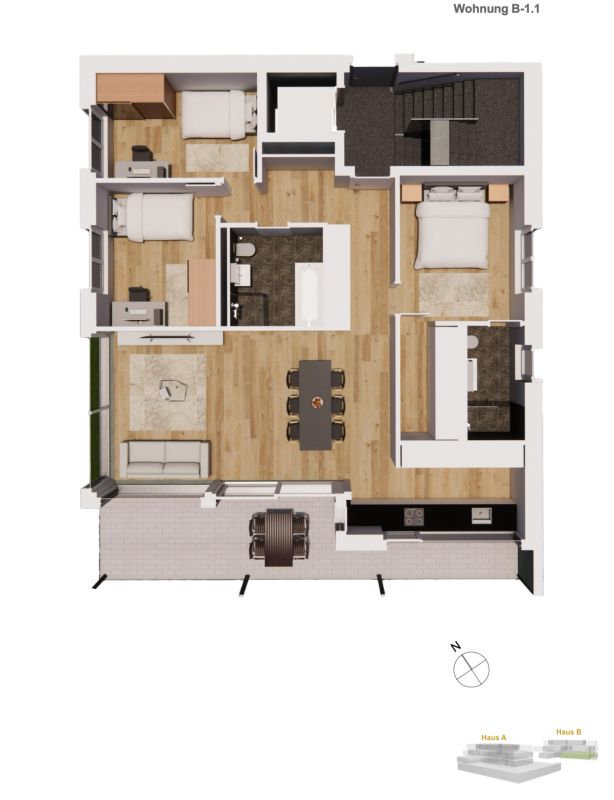 Einzigartiges Bauprojekt mit alpinen Weitblick in Brig - 9 exklusive Wohneinheiten! - 3 Whg. schon verkauft! -  Bild 12
