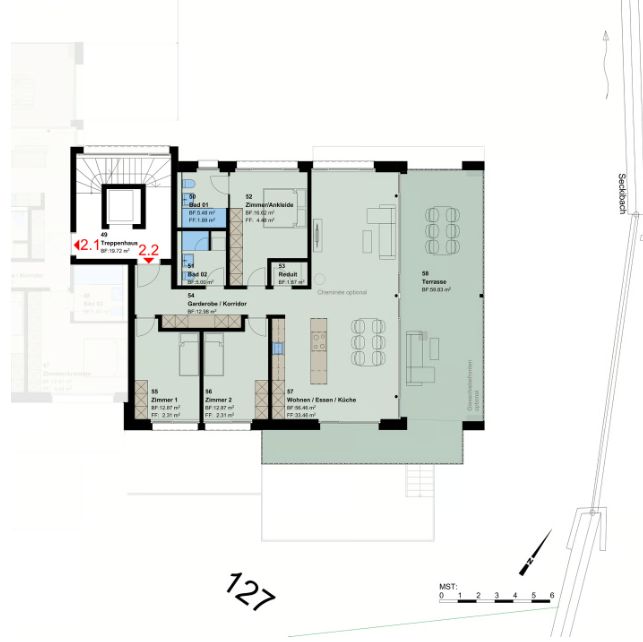 Neubauprojekt: 4.5-Zimmer-Obergeschosswohnung in Untereggen - Image 8