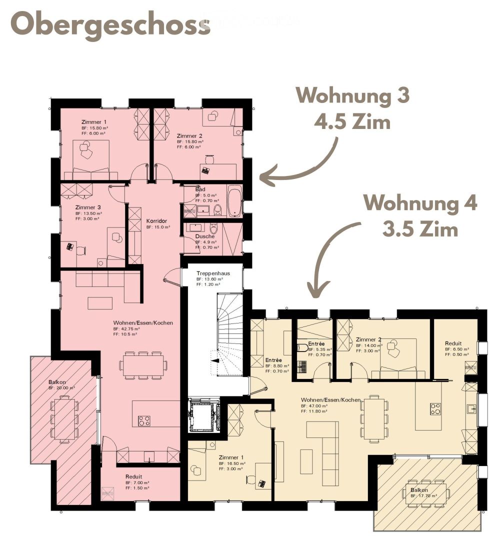 Moderne 3.5-Zimmer-Neubauwohnung mit Energielabel A -  Bild 7