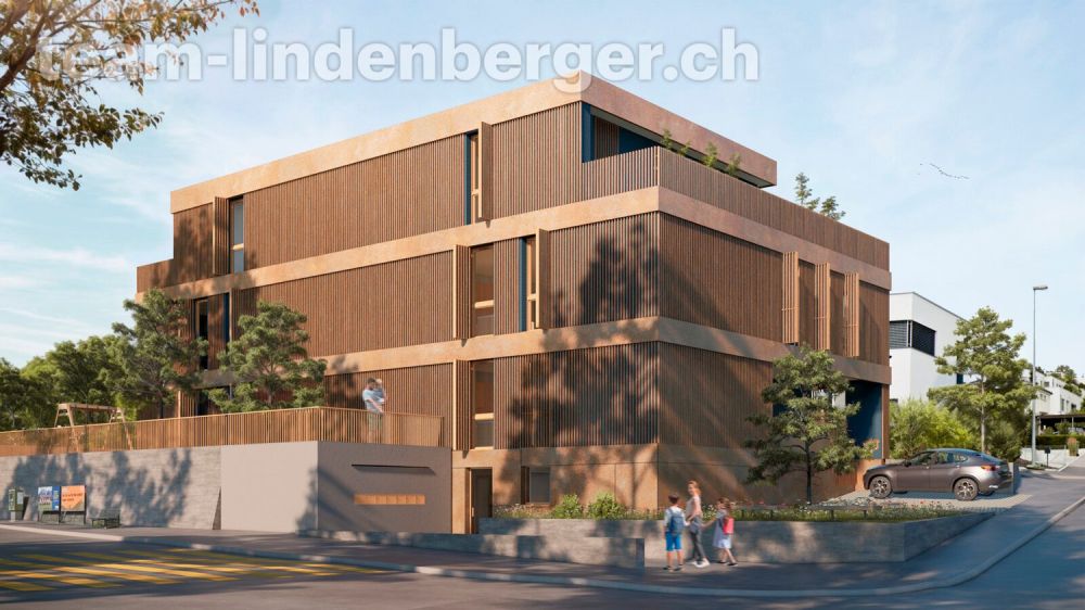 Letzte Wohnung! 4½ Zi.-Neubau-Attikawohnung in Binningen - Aussenansicht (Visualisierung)
