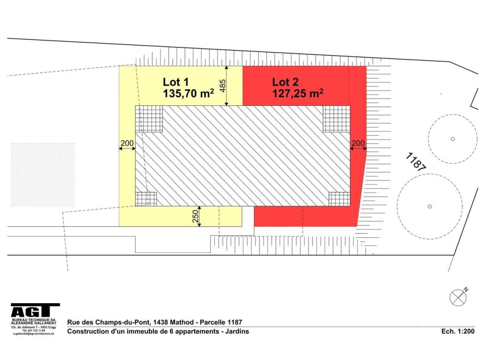 Mathod à vendre 6 grands appartements de 4 1/2 pièces sur plan - jardin