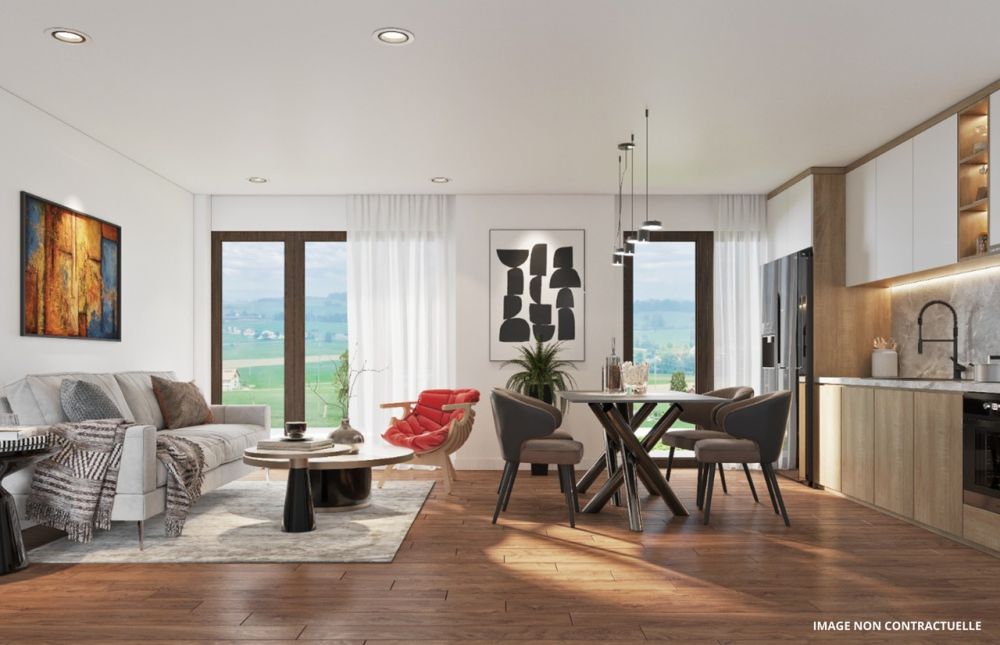 TERRASSE DE 24 M2 ! 3,5 pces à 5 kms de Romont ! - Bild 4