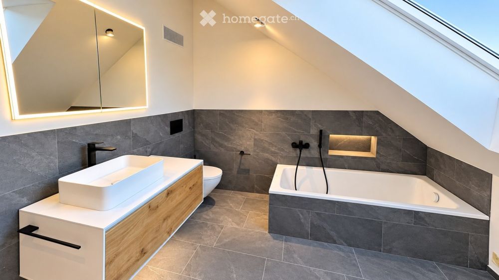 Exclusive 3.5-Zimmer-Dachgeschosswohnung – Neubau mit unverbaubarer Alpensicht & beheiztem Pool -  Bild 6
